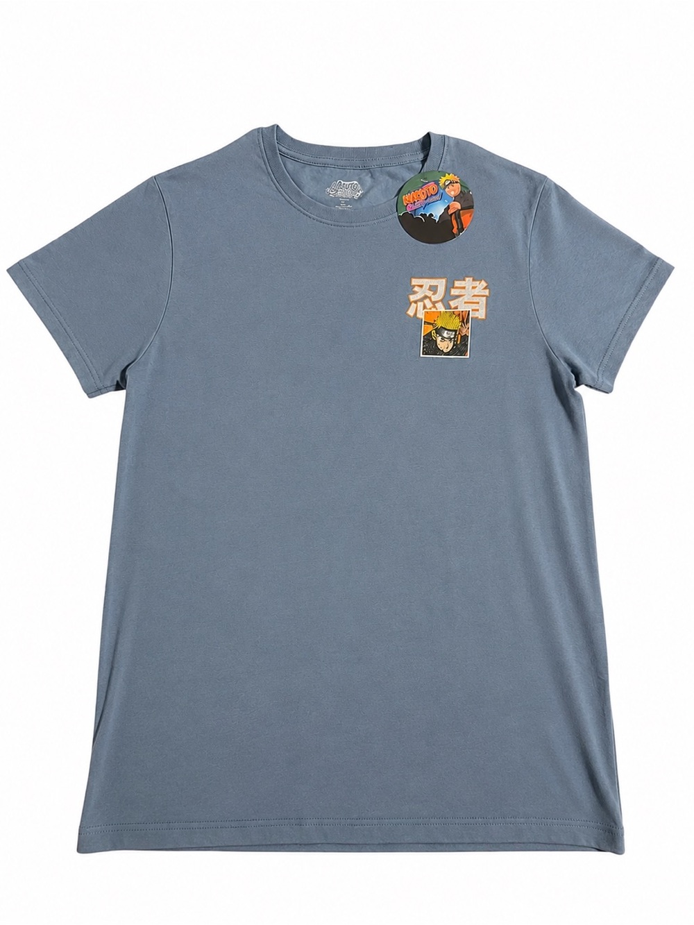 Brand New Naruto Shippuden 07 Graphic T-Shirt XL Anime Manga Blue Tee